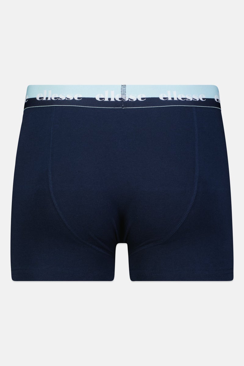 Ellesse Men 3 Pieces Brand Logo Trunks, Multicolor - Image 2